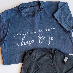 Heathered Blue Chip and Jo Short Sleeved Tee